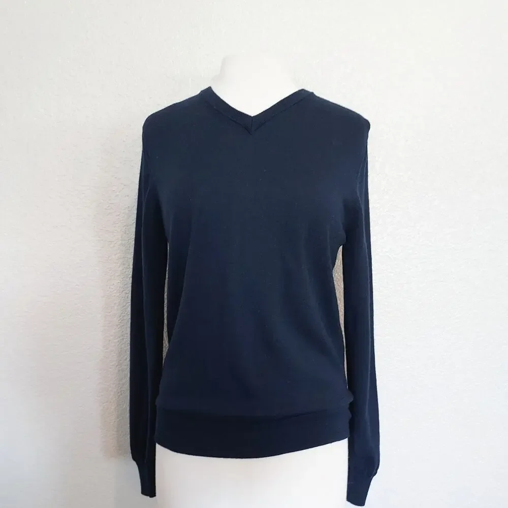 UNTUCKit Blue Merino Wool Sweater Size Small - Picture 2 of 10